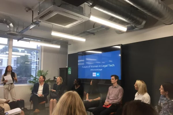 Anthony Seale sitting with the Eagle Labs panel