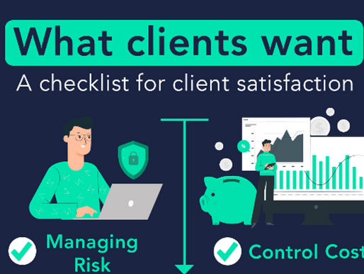 What clients want infographic